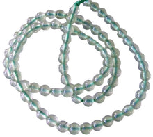 Load image into Gallery viewer, Rare Gemmy Green Prehnite 4mm Round Bead Strand 110492