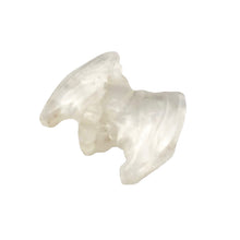 Load image into Gallery viewer, Hand Carved Natural Quartz Bat Bead Figurine | 21x16x5mm | Clear