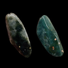 Load image into Gallery viewer, Ocean Jasper Old Stock Long Oval Beads| 45x22x6 to38x20x7mm|Green, Pink| 2 Beads