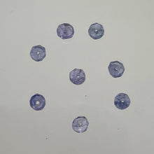 Load image into Gallery viewer, 4 Tanzanite Faceted From 3x1.25mm to 2.5x1mm Roundel Beads 009713