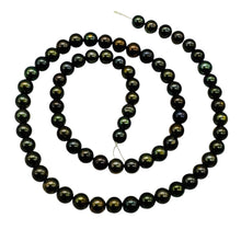 Load image into Gallery viewer, Fresh Water Pearls 16" Strand Round Pearls | 6mm | Dark Green, Red | 1 Strand |