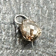 Load image into Gallery viewer, 0.53cts Champagne Diamond Brio & 18K White Pendant 9817F