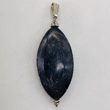 Load image into Gallery viewer, Mookaite Nightime Sterling Silver Marquise Pendant| 2 1/4" Long| Purplish Gray|