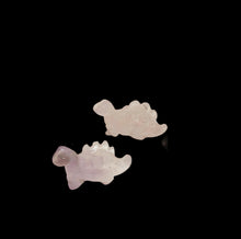 Load image into Gallery viewer, Dinosaur Ice Amethyst Stegosaurus Animal Beads | 21x11x8mm | Lilac
