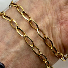 Load image into Gallery viewer, Perfect 22K Vermeil Open Link Chain 6 inches | Gold over Sterling Silver |