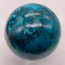Load image into Gallery viewer, Chrysocolla Malachite Sphere 396g (14oz) | 66mm (2.6") | Green Blue| 1 Specimen|