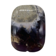 Load image into Gallery viewer, Purple Sage Plume Agate Rectangle Pendant Bead| 39x30x8mm | Purple, White | 1 |