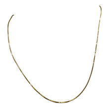 Load image into Gallery viewer, Box Chain Necklace Vermeil over Sterling Silver | 24" Long | Gold | 1 Necklace |