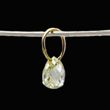 Load image into Gallery viewer, 0.22cts Natural Canary 3x3x2mm Diamond & 18K Gold Pendant 8798F