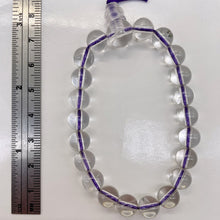 Load image into Gallery viewer, Clear Quartz 7" Strung Strand Round Beads | 8mm | Clear | 21 Beads |