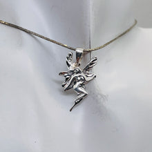 Load image into Gallery viewer, Fairy Sprite Sterling Silver Charm | 1" Long | Silver | 1 Pendant |