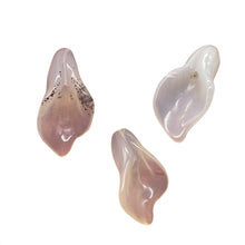Load image into Gallery viewer, Chalcedony Calla Lily Flower Beads | 22x11x2.5mm - 27x11x2mm | White | 3 Beads |