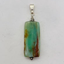 Load image into Gallery viewer, Peruvian Opal Sterling Silver Rectangle Cut Pendant | 2" Long | Green Pink |