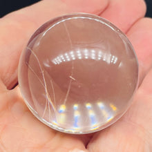 Load image into Gallery viewer, Quartz 108g (4oz) Skrying Sphere | 44mm (1.75_) | Clear | 1 Display Specimen. |