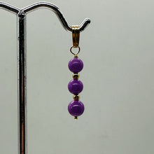 Load image into Gallery viewer, Phosphosiderite Dangle 14K Gold Filled Pendants | 1 1/4" long | Lavender |