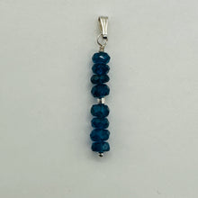 Load image into Gallery viewer, Dazzle Blue Apatite Moon Goddess 14K Gold Filled Pendant | 1" Long |
