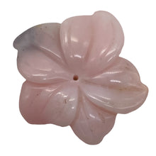 Load image into Gallery viewer, Pink Peruvian Opal Carved 19cts Flower Pendant Bead | 27x26x5mm | Pink | 1 Bead|