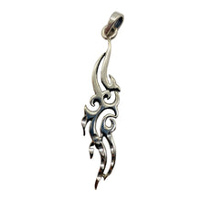 Load image into Gallery viewer, Celtic Brite Cut Sterling Silver Floral Charm | 2 1/4" Long | Silver | 1 Charm |