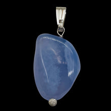 Load image into Gallery viewer, Blue Chalcedony Sterling Silver Designer Pendant | 1 1/2" Long| Blue| 1 Pendant|
