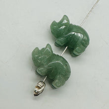 Load image into Gallery viewer, Carved Aventurine Pig One Bead | 21x13x9.5mm | Green