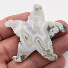 Load image into Gallery viewer, Tree Agate Carved Starfish Pendant Bead