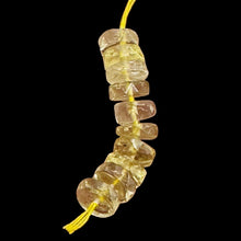 Load image into Gallery viewer, Citrine from Brazil Faceted Rondelle Beads | 6x2mm | Yellow | 10 Beads |