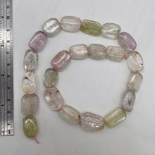 Load image into Gallery viewer, Kunzite 61G Flat Nugget Bead Strand | 20x13x5to 17x12x6mm | Pink, Green, Clear |