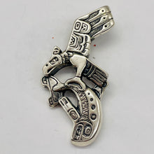Load image into Gallery viewer, Native American Eagle Salmon Sterling Silver Talisman | 1 1/2" Long | 1 Charm |