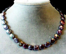 Load image into Gallery viewer, Ebony Rainbow Coin Pearls | 10-12mm | Lavender Blue Pink | 6 Pearls |