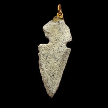 Load image into Gallery viewer, Sandstone Carved Arrowhead Pendant | 1 3/4" Long | Grey | 1 Pendant |