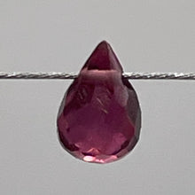 Load image into Gallery viewer, Merlot Zircon Gemstone .45 ct Briolette Bead | 5x3.1mm | Red | 1 Pendant Bead |