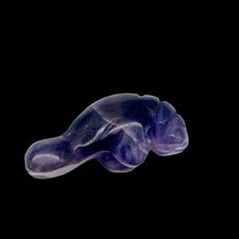 Load image into Gallery viewer, Grace Carved Amethyst Manatee Bead Figurine | 27x10x12mm | Purple