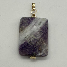 Load image into Gallery viewer, Purple Flower Sodalite Faceted 14K Gold Filled Pendant } 1 3/4" Long| 1 Pendant|