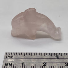 Load image into Gallery viewer, Pink Rose Quartz Dolphin Figurine Worry Stone | 22x12x7.5mm | Pink
