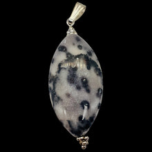 Load image into Gallery viewer, White and Blake Spotted Mookaite Sterling Silver Pendant! | 2 1/4" Long |