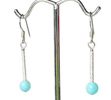 Load image into Gallery viewer, Seafoam Peruvian Opal & Sterling Silver Earrings 6134