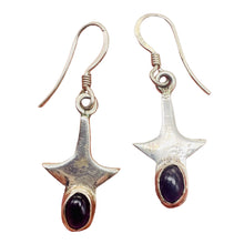 Load image into Gallery viewer, Royal Natural Amethyst Sterling Silver Drop Earrings | 1 1/4" Long |