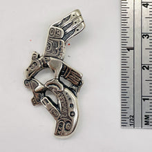 Load image into Gallery viewer, Native American Eagle Salmon Sterling Silver Talisman | 1 1/2" Long | 1 Charm |
