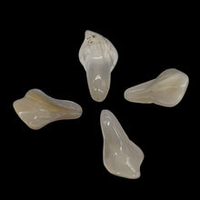Load image into Gallery viewer, Chalcedony Calla Lily Flower Beads | 22x11x2.5mm - 27x11x2mm | White | 4 Beads |