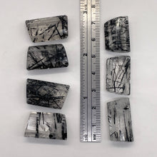 Load image into Gallery viewer, Tourmalinated Quartz Trapezoid Bead - Double Drilled | 23x15x8mm| Clear, Black|