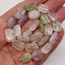 Load image into Gallery viewer, Kunzite 54G Flat Nugget Bead Strand | 18x12x6 to 14x12x5mm | Pink, Green, Clear|