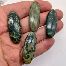 Load image into Gallery viewer, Ocean Jasper Speckled Green Gray Pendant Beads | 45x18x8mm | Green Grey | 4 |