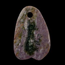 Load image into Gallery viewer, Fancy Jasper Flat Teardrop Pendant Bead | 60x40x7mm | Mauve Green | 1 Bead |
