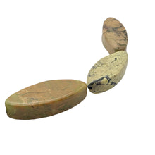 Load image into Gallery viewer, 3 Chartreuse Turquoise 27x11x6mm Beads 003159