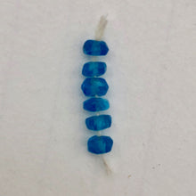 Load image into Gallery viewer, Neon Blue Apatite Faceted Roundel Semi Precious Gemstone Bead Strand