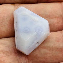 Load image into Gallery viewer, Chalcedony Druzy 25ct Designer Cut Pendant Bead| 26x17x8mm| Blue|1 Pendant Bead|