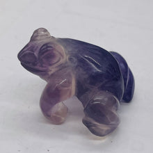 Load image into Gallery viewer, Frog Fluorite Glass Frog Figurine | 42x33x26mm | Purple , Clear