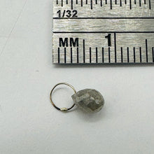 Load image into Gallery viewer, Champagne Diamond Faceted .67ct Briolette Pendant | 5x4mm| White tint| 1 Pendant