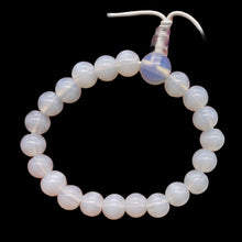 Load image into Gallery viewer, Opalite (Opalized Glass) 8mm Beads | 6 to 7 Inch | White Opalescent | 21 Beads |