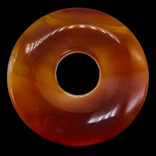 Load image into Gallery viewer, Carnelian Pi Circle Pendant Bead | 70mm | Orange | 2 7/8" Diameter | 1 Bead |